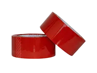 CINTA ADHESIVA DE COLOR ROJO 48MM X 100MTS